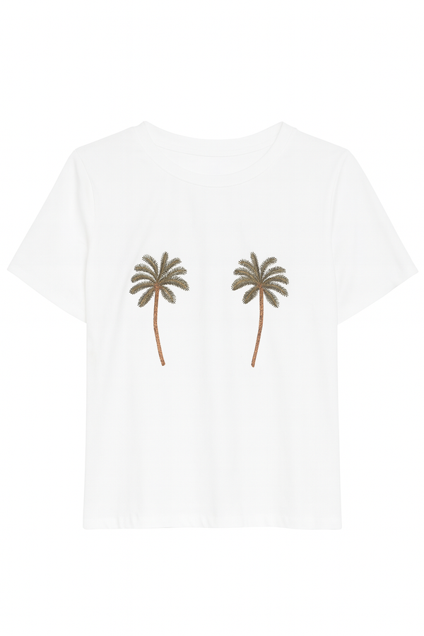 Blusa oversize palmeras