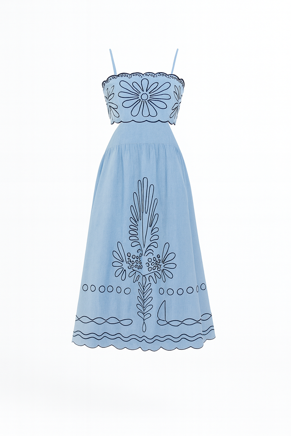 Vestido Azul Serena
