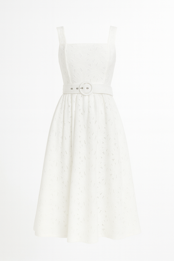 Vestido Cerezo Blanco
