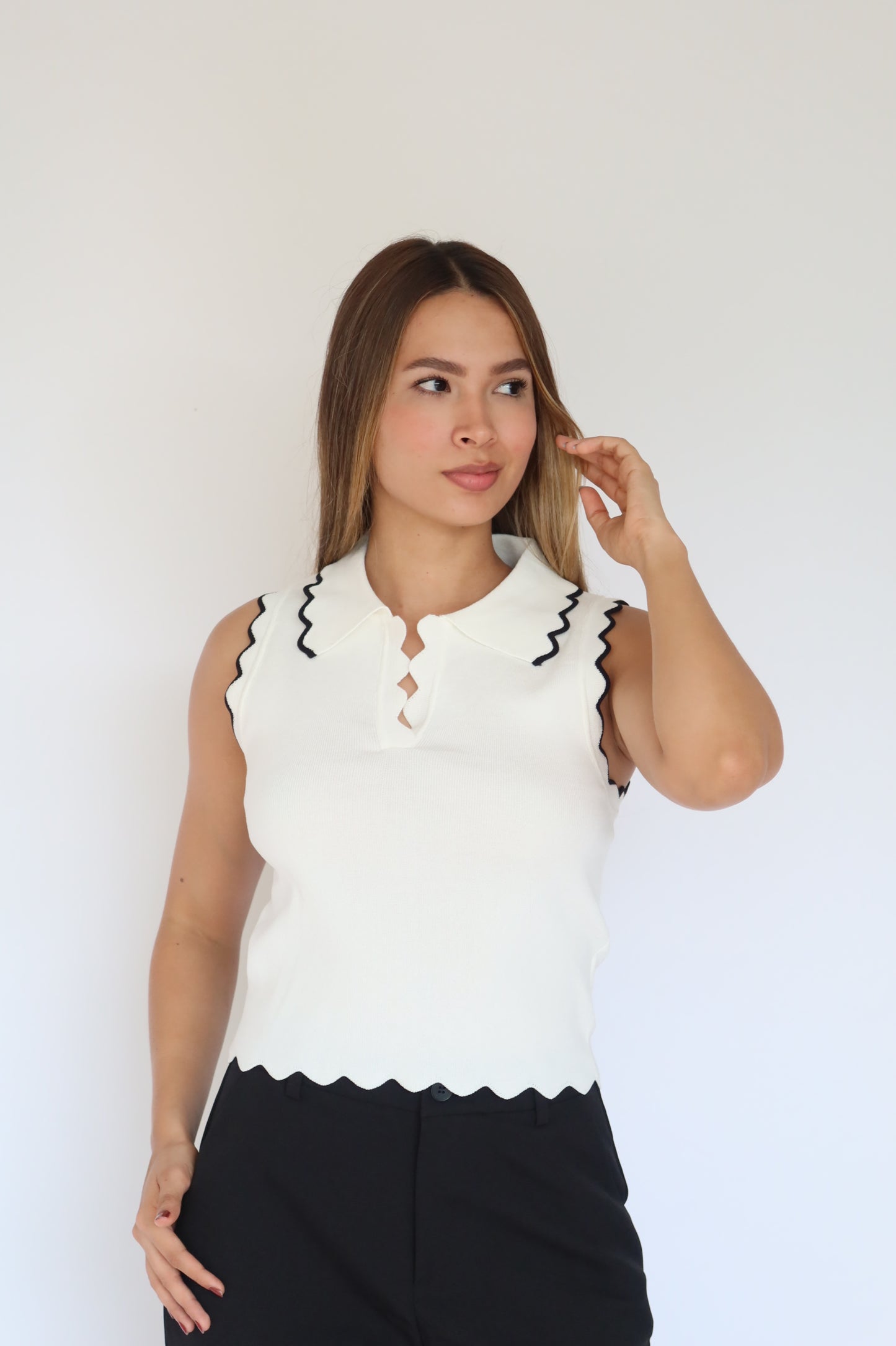 Blusa ribete