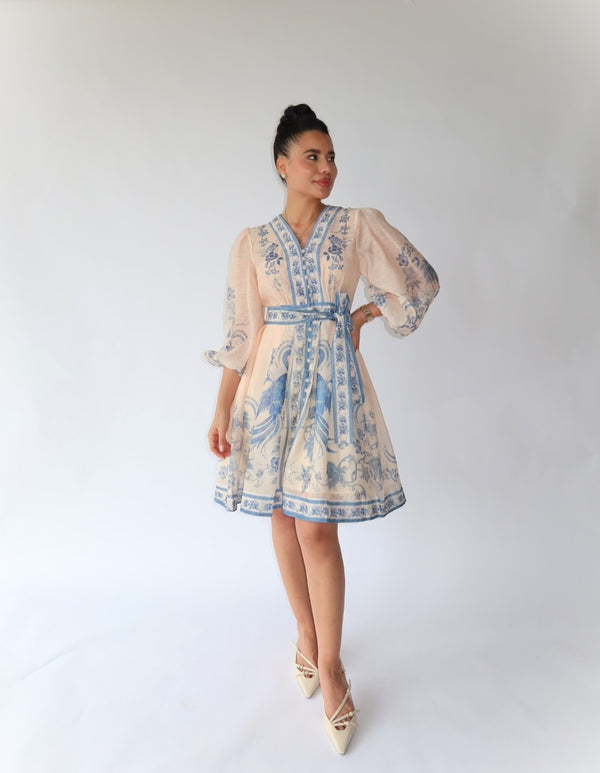 Vestido Blue Garden